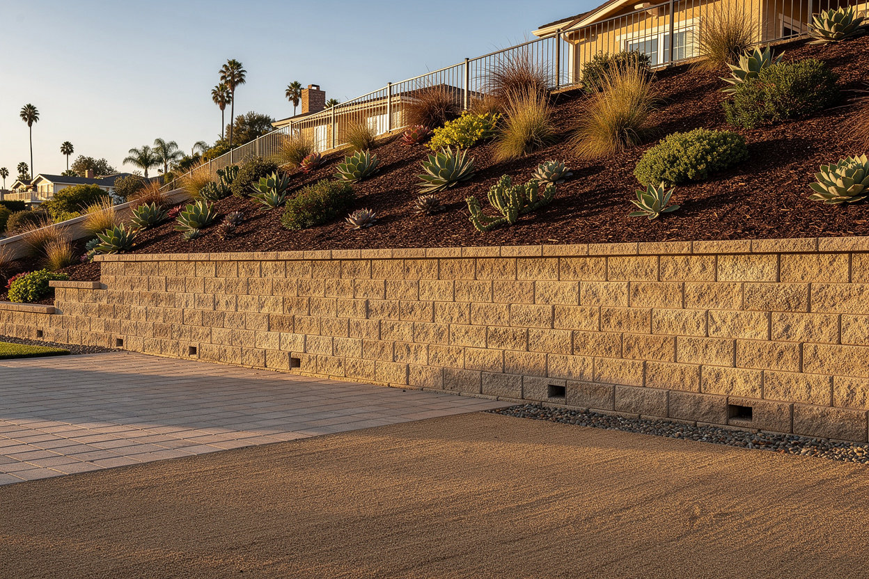 Custom Landscape Retaining Wall