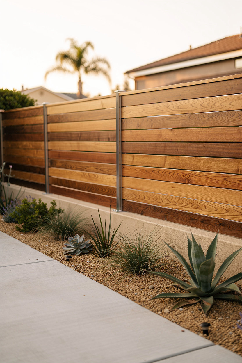Eastern Gate Enterprises Inc completed outdoor construction project showcasing professional fence and hardscape work in San Diego